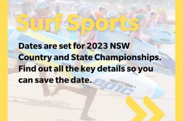 Dates set for 2023 Oakberry Country  and  NSW Surf Life Saving Championships